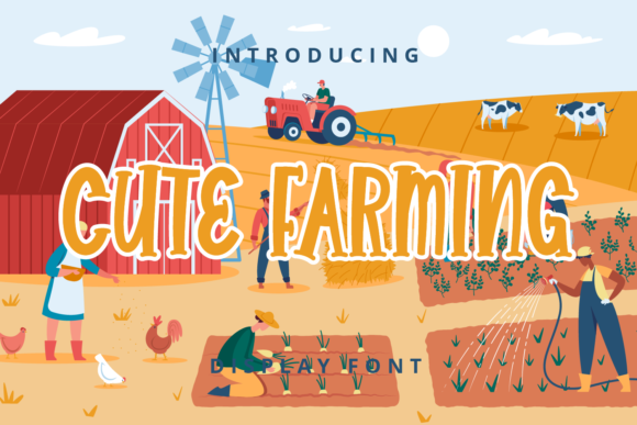 Cute Farming Font for Business