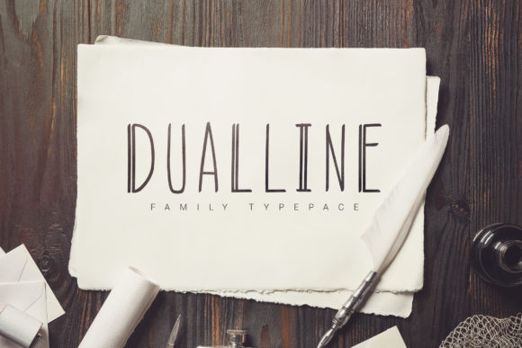 DualLine: A Font for Business Style