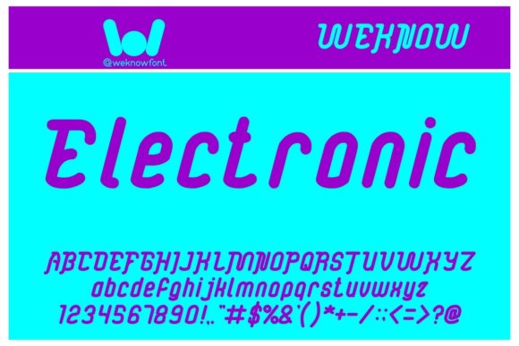 Electronic: A Bold Display Font