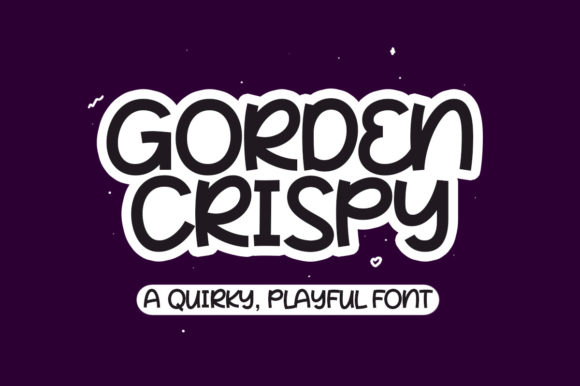 Gorden Crispy: A Quirky Display Font