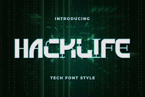 Hacklife: A Futuristic Font for Web Design