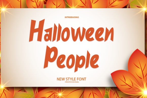 Halloween People: A Bold Font for Digital Campaigns