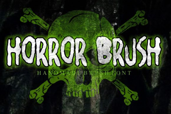 Horror Brush: A Bold Font for Creative Projects