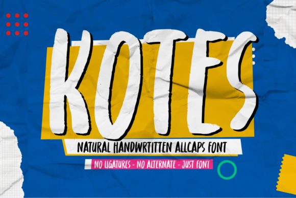 Kotes: A Bold Display Font for Designers