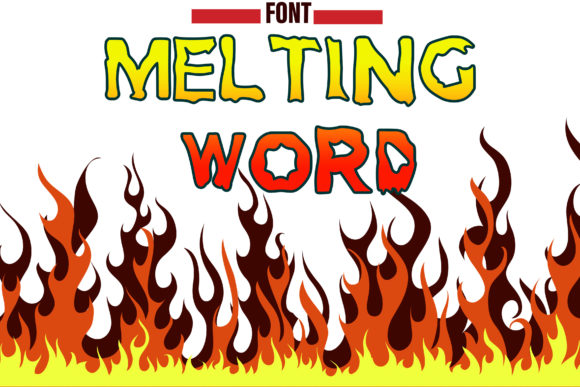 Melting Word: A Creepy Display Font