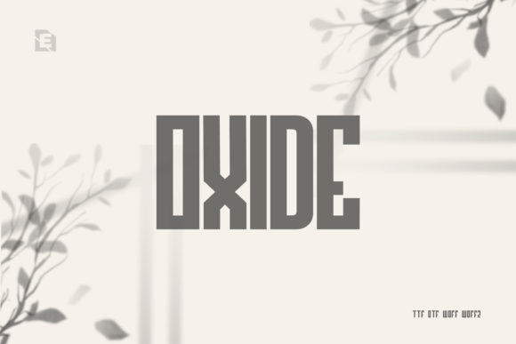 Oxide: A Bold Display Font for Creative Projects