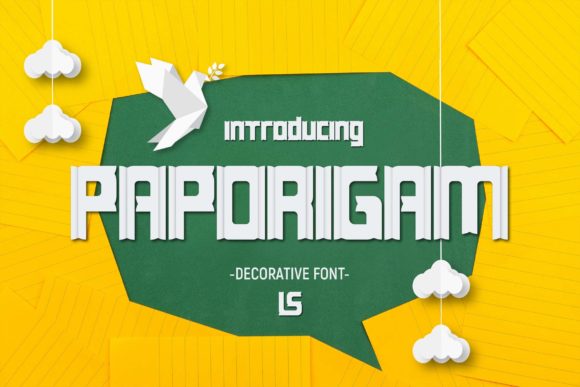 Paporigam: Bold Display Font for Craft Creators