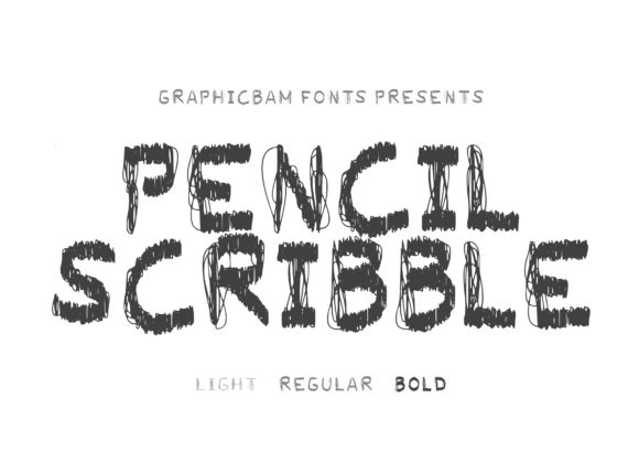 Pencil Scribble: A Creepy Display Font for Creative Projects