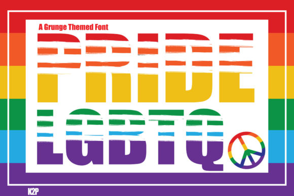 Pride LGBTQ Font for Web Design