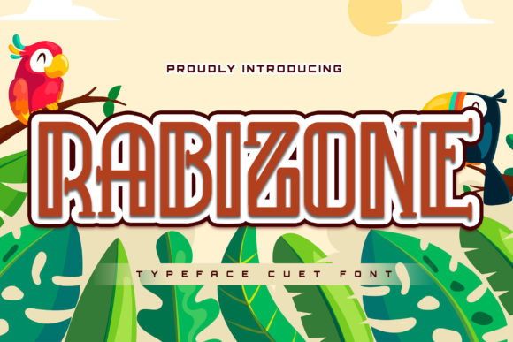 Rabizone: A Playful Display Font