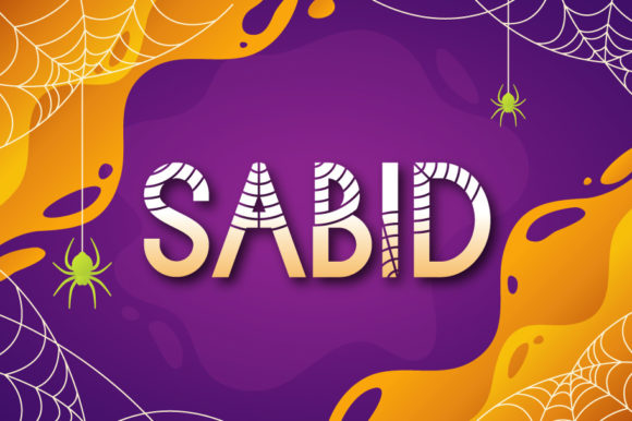 Sabid Font: Halloween-Inspired Display Type