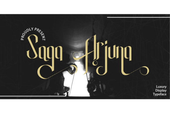 Saga Arjuna: Bold Display Font