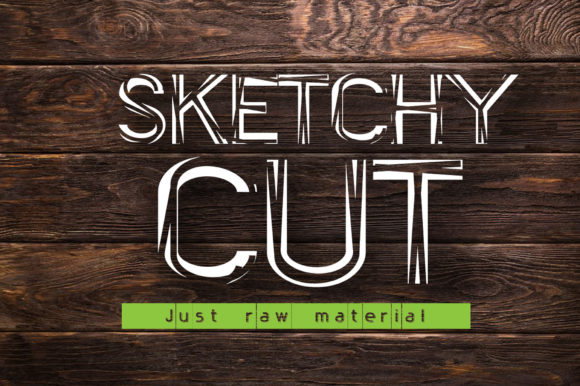 SketchyCut: A Fun Display Font for Bold Branding