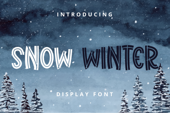 Snow Winter Font for Web Design