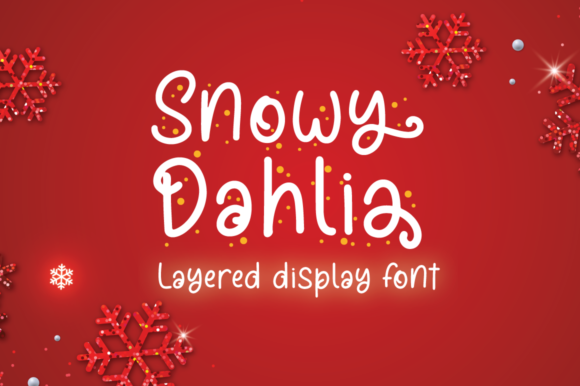 Snowy Dahlia: A Festive Display Font