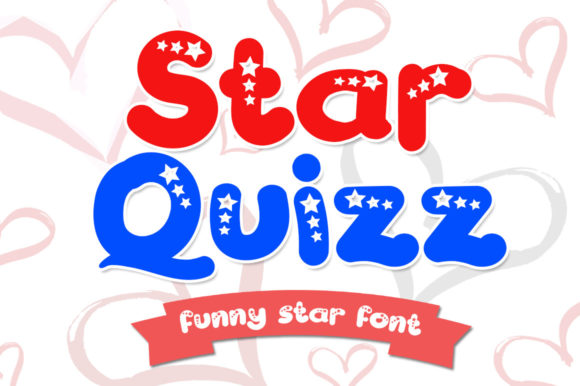 Star Quizz: A Festive Display Font