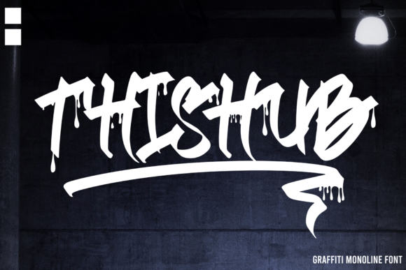 Thishub: A Bold Display Font
